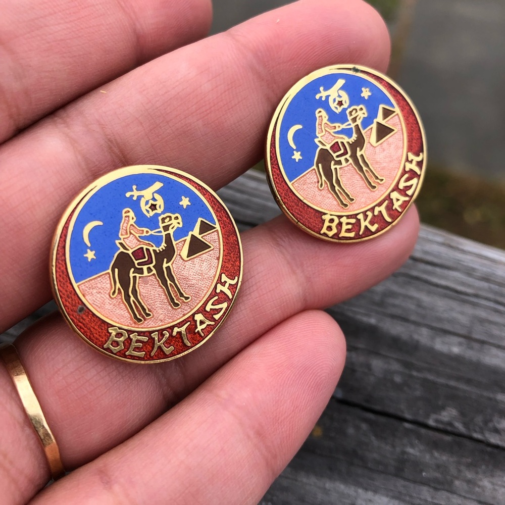 Vintage Enamel Cuff Links